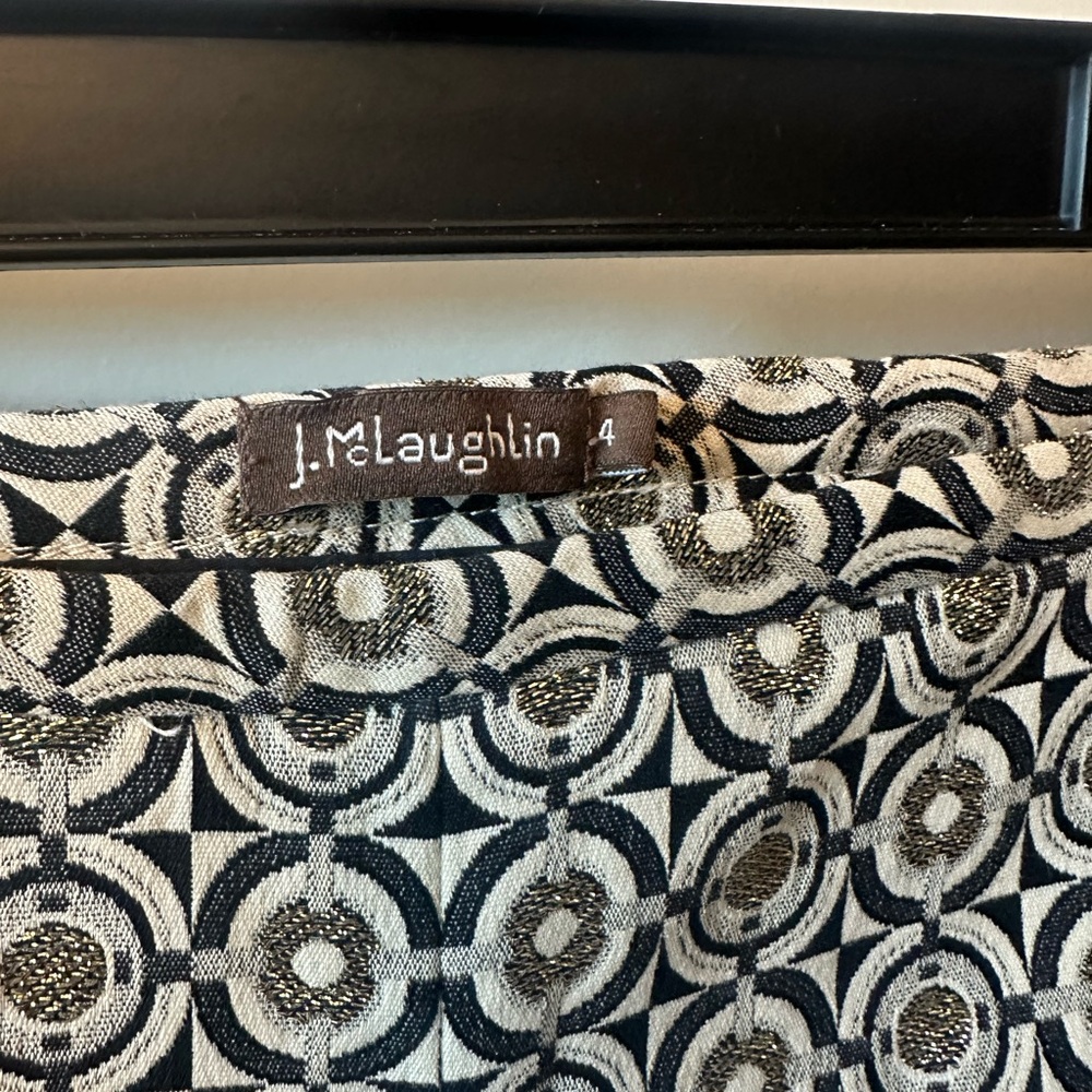 J Mcglaughlin Geometric Patterned Pants - image 2